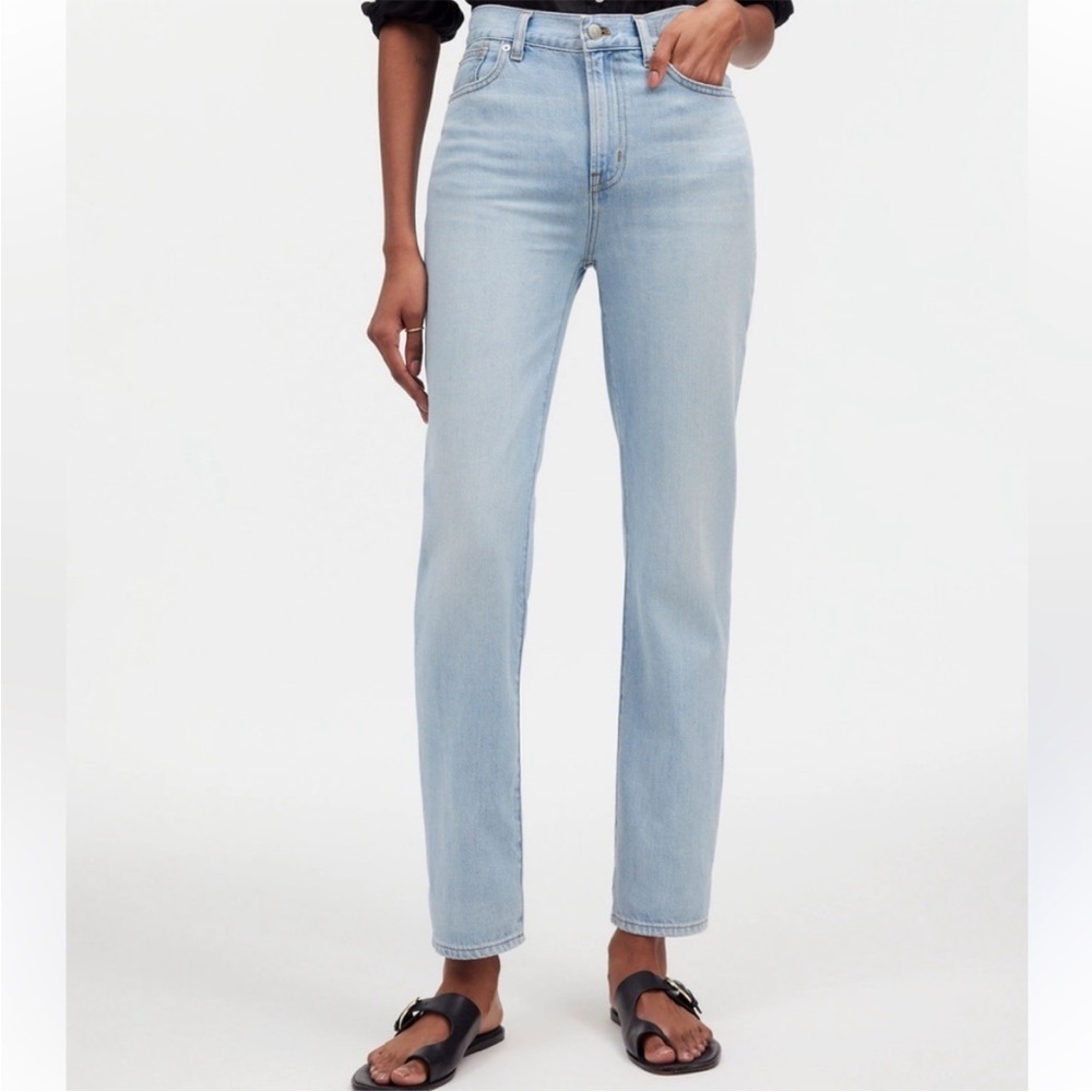 Madewell Light Wash Straight Leg Jeans
